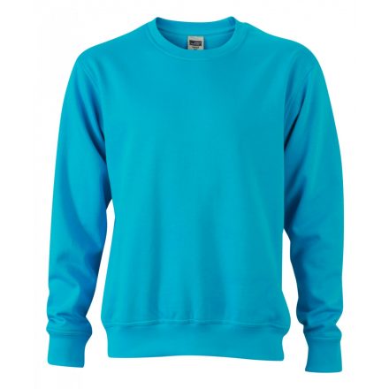 James&Nicholson J&N Workwear pulóver JN840 turquoise 3XL