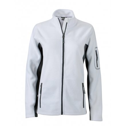 James&Nicholson J&N Workwear női polár pulóver JN841 white/carbon 3XL