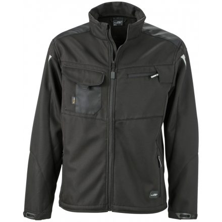 James&Nicholson STRONG softshell dzseki JN844 black/black L