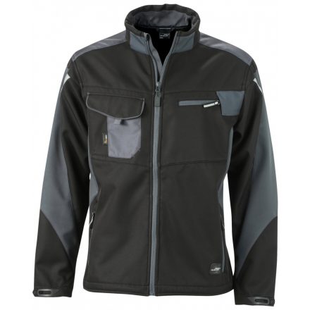 James&Nicholson STRONG softshell dzseki JN844 black/carbon 3XL