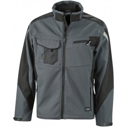 James&Nicholson STRONG softshell dzseki JN844 carbon/black 3XL