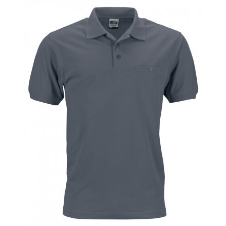 James&Nicholson Men's Workwear Polo Pocket JN846 carbon 3XL