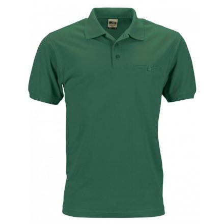 James&Nicholson Men's Workwear Polo Pocket JN846 dark-green 5XL