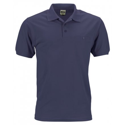 James&Nicholson Men's Workwear Polo Pocket JN846 navy 3XL