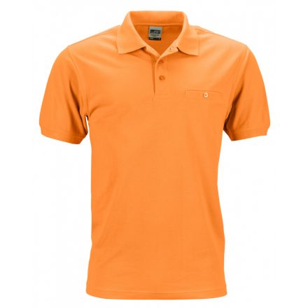 James&Nicholson Men's Workwear Polo Pocket JN846 orange XS