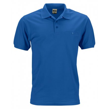 James&Nicholson Men's Workwear Polo Pocket JN846 royal 3XL