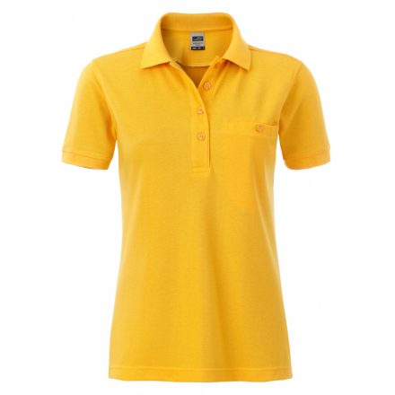 James&Nicholson Workwear Polo Pocket női gall. póló JN867 gold-yellow 3XL