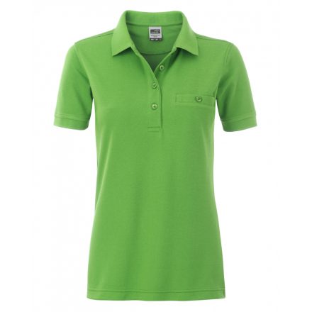 James&Nicholson Workwear Polo Pocket női gall. póló JN867 lime-green 3XL