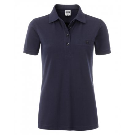 James&Nicholson Workwear Polo Pocket női gall. póló JN867 navy 3XL