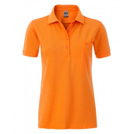 James&Nicholson Workwear Polo Pocket női gall. póló JN867 orange 3XL