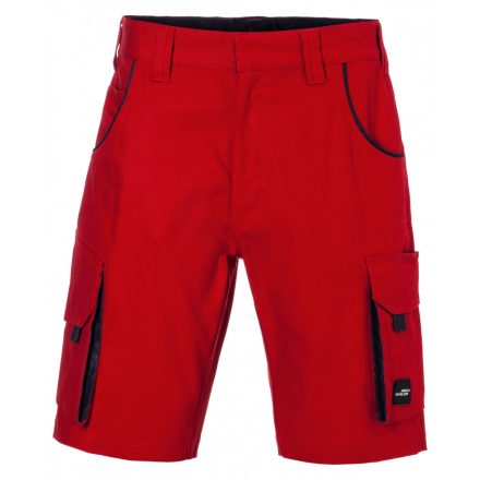 James&Nicholson Level 2 Bermuda munkanadrág JN872 red/navy 42