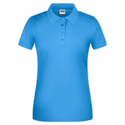 James&Nicholson BIO Workwear női galléros póló JN873 aqua   vízkék 3XL