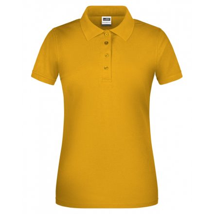 James&Nicholson BIO Workwear női galléros póló JN873 gold-yellow 3XL