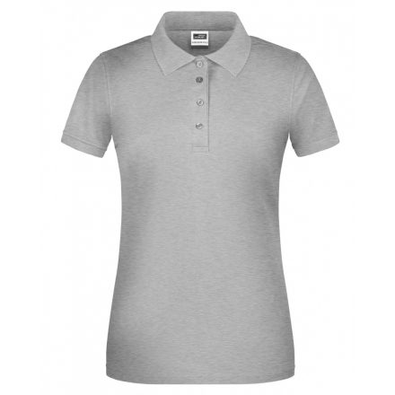 James&Nicholson BIO Workwear női galléros póló JN873 grey-heather 3XL