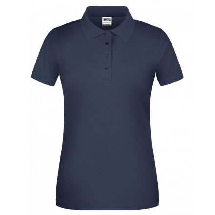 James&Nicholson BIO Workwear női galléros póló JN873 navy 3XL