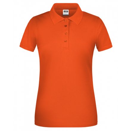 James&Nicholson BIO Workwear női galléros póló JN873 orange 3XL