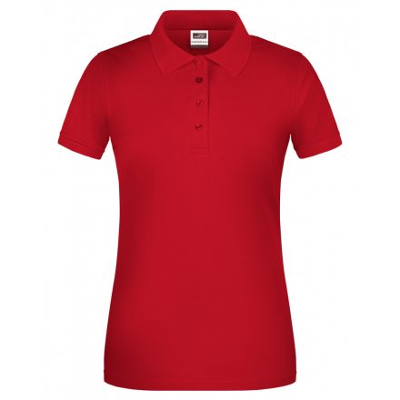 James&Nicholson BIO Workwear női galléros póló JN873 red 3XL