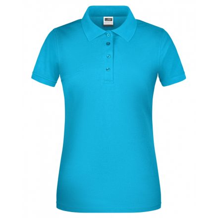 James&Nicholson BIO Workwear női galléros póló JN873 turquoise 3XL