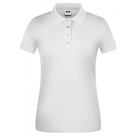 James&Nicholson BIO Workwear női galléros póló JN873 white L