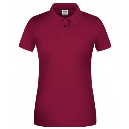 James&Nicholson BIO Workwear női galléros póló JN873 wine 3XL