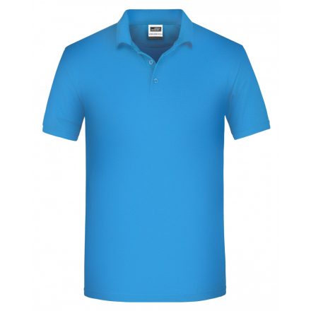 James&Nicholson BIO Workwear galléros póló JN874 aqua   vízkék XS