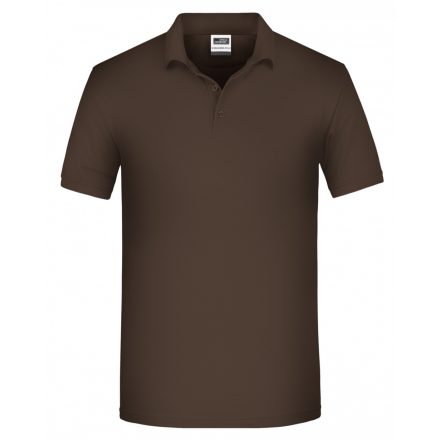 James&Nicholson BIO Workwear galléros póló JN874 brown 3XL