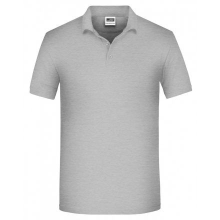 James&Nicholson BIO Workwear galléros póló JN874 grey-heather 3XL