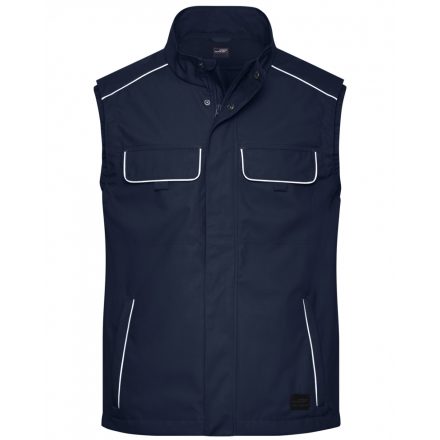 James&Nicholson SOLID vékony softshell mellény JN881 navy L