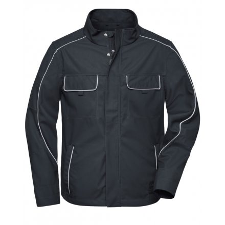 James&Nicholson SOLID vékony softshell munkadzseki JN882 carbon L