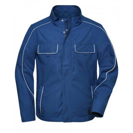 James&Nicholson SOLID vékony softshell munkadzseki JN882 dark royal 3XL