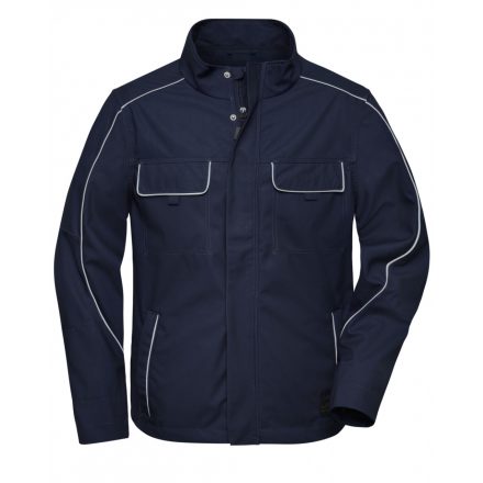 James&Nicholson SOLID vékony softshell munkadzseki JN882 navy 3XL