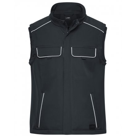 James&Nicholson SOLID softshell mellény JN883 carbon L