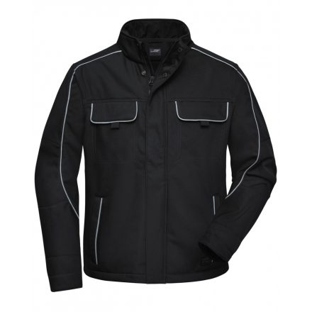 James&Nicholson SOLID softshell munkadzseki JN884 black 3XL