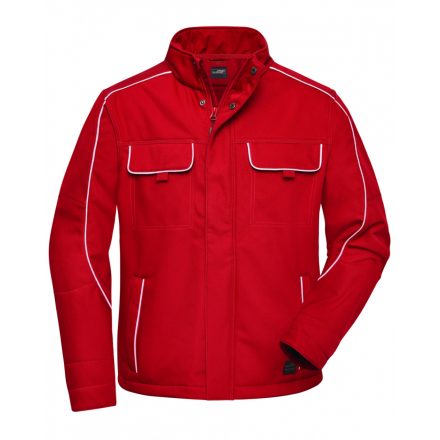 James&Nicholson SOLID softshell munkadzseki JN884 red 3XL