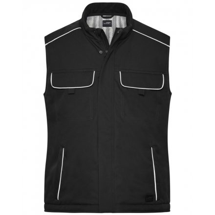 James&Nicholson SOLID bélelt softshell mellény JN885 black L