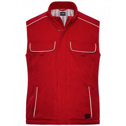 James&Nicholson SOLID bélelt softshell mellény JN885 red L