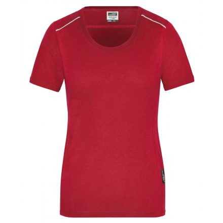 James&Nicholson SOLID női munkapóló JN889 red XXL