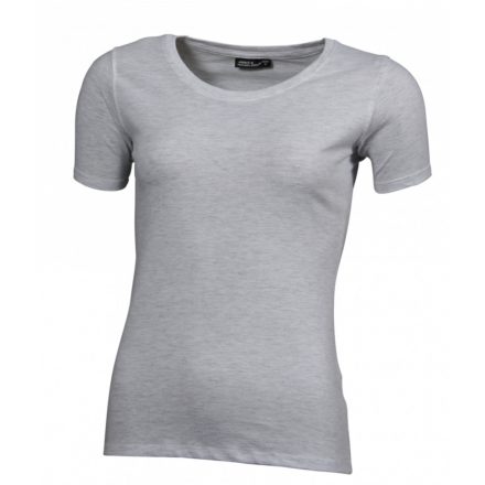 James&Nicholson J&N Ladies' Basic-T női póló JN901 ash   hamuszürke XXL