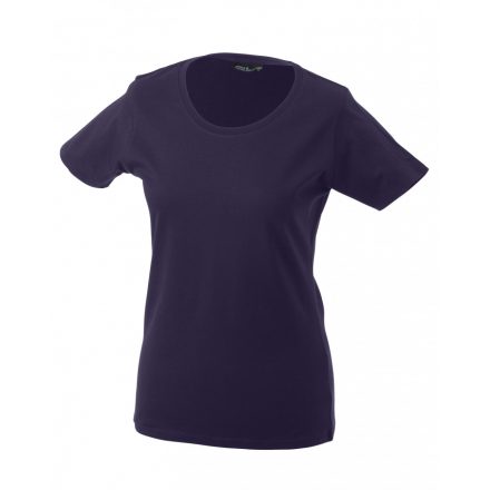 James&Nicholson J&N Ladies' Basic-T női póló JN901 aubergine   padlizsán 3XL