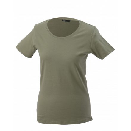 James&Nicholson J&N Ladies' Basic-T női póló JN901 khaki 3XL