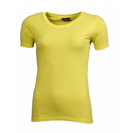 James&Nicholson J&N Ladies' Basic-T női póló JN901 yellow 3XL