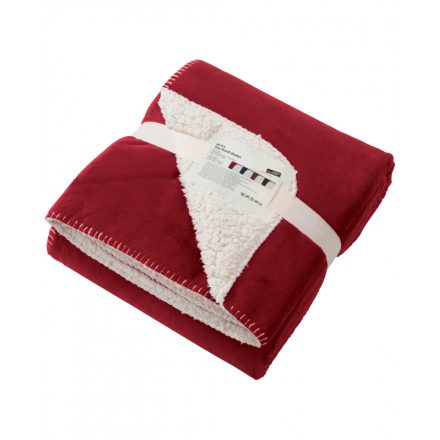 James&Nicholson Cosy Hearth velúr takaró JN955 burgundy/natural