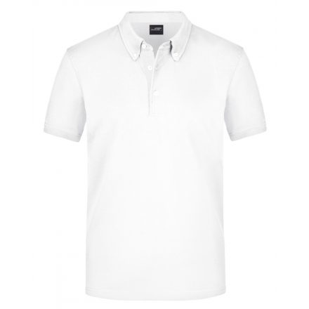 James&Nicholson Plain piké póló JN964 white 3XL