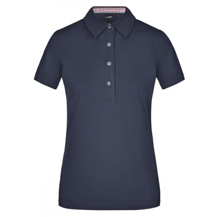 James&Nicholson Plain női piké póló JN969 navy/red-navy-white L