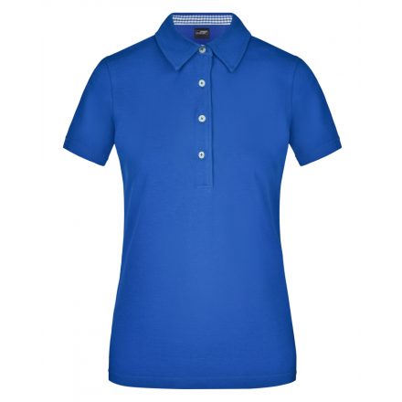 James&Nicholson Plain női piké póló JN969 royal/royal-white XXL