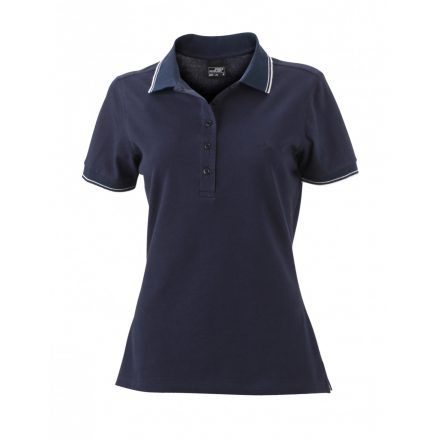 James&Nicholson J&N Ladies' Polo női galléros póló JN985 navy/white L