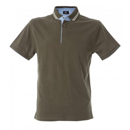 James Ross JRC Rodi Man galléros póló JR-98797 army green   katonazöld S-3XL