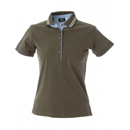 James Ross JRC Rodi Lady női galléros póló JR-98966 army green   katonazöld L