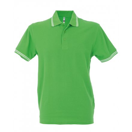 James Ross Paris Man galléros póló JR-99290 light-green/white 3XL