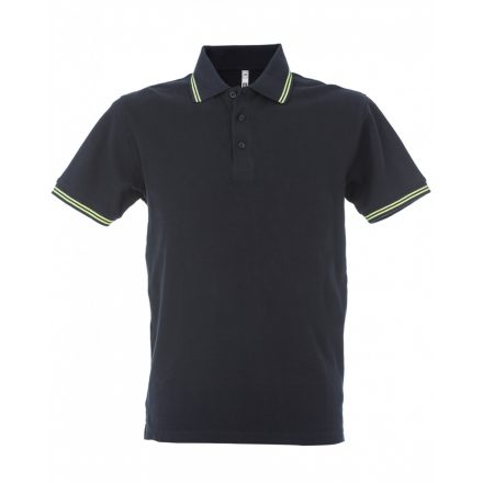 James Ross Paris Man galléros póló JR-99290 navy/yellow 3XL